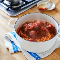 Spaghetti meatballs mama hasselbeck deliciously