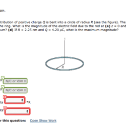 A thin nonconducting rod with a uniform distribution