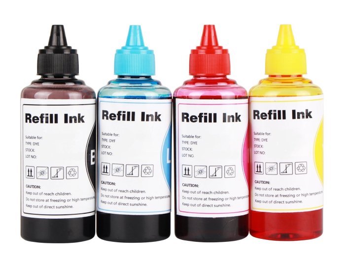 Refill 100ml tinta inkt inkjet cartridges printers impresora universal epson inchiostro stampante officejet 920xl pixma continuo cartuchos e790 7500a ciano